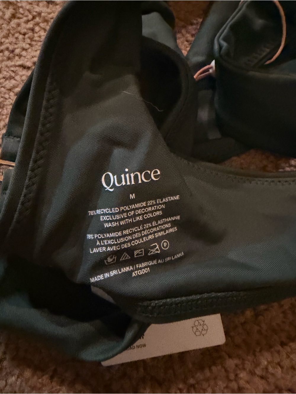 Quince Italian Plunge Bikini Top - Picture 3 of 3